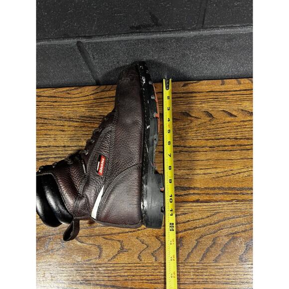 DICKIES Brown Leather Steel Toe Work Boots Men’s Sz 10 - Picture 7 of 8